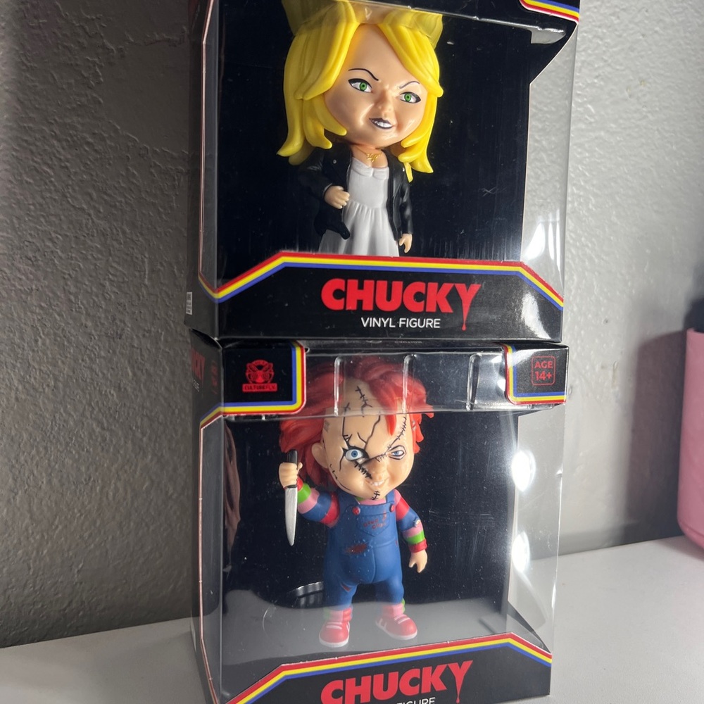 Chucky and Tiffany Vinyl Figures Set